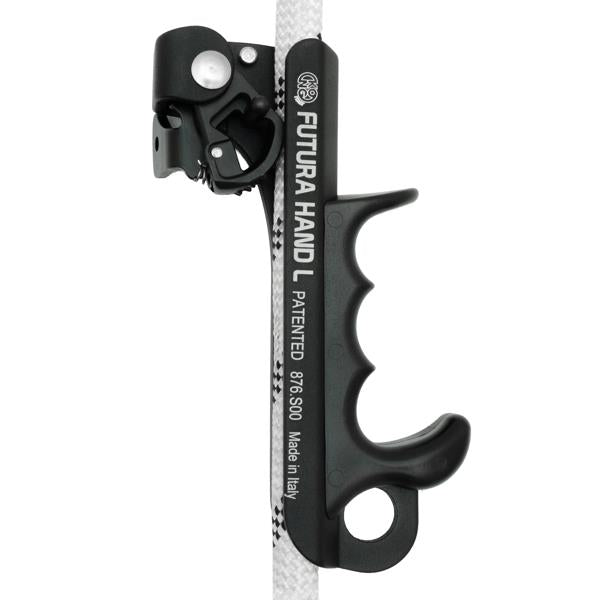 KONG FUTURA HAND L Handsteigklemme links am Seil – Anwendung für den Seilaufstieg